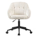 Plush chenille makeup vanity chair with swivel base available in Sacramento CA