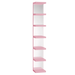 SlayStation Natalie mirrored column shelf in light pink displayed at Sacramento Furniture Store