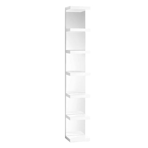 Tall mirrored accent column for vanity accessories and beauty room décor in Sacramento CA