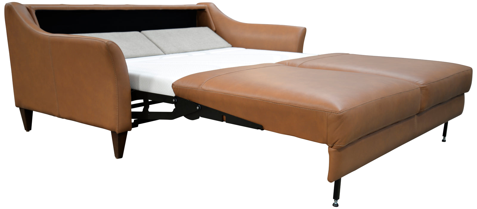 Queen sleeper sectional by Omnia Leather in Sacramento California