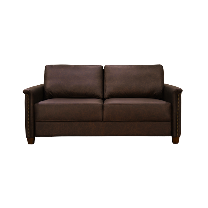 Luxury leather sleeper sofa available at Sacramento Furniture Store