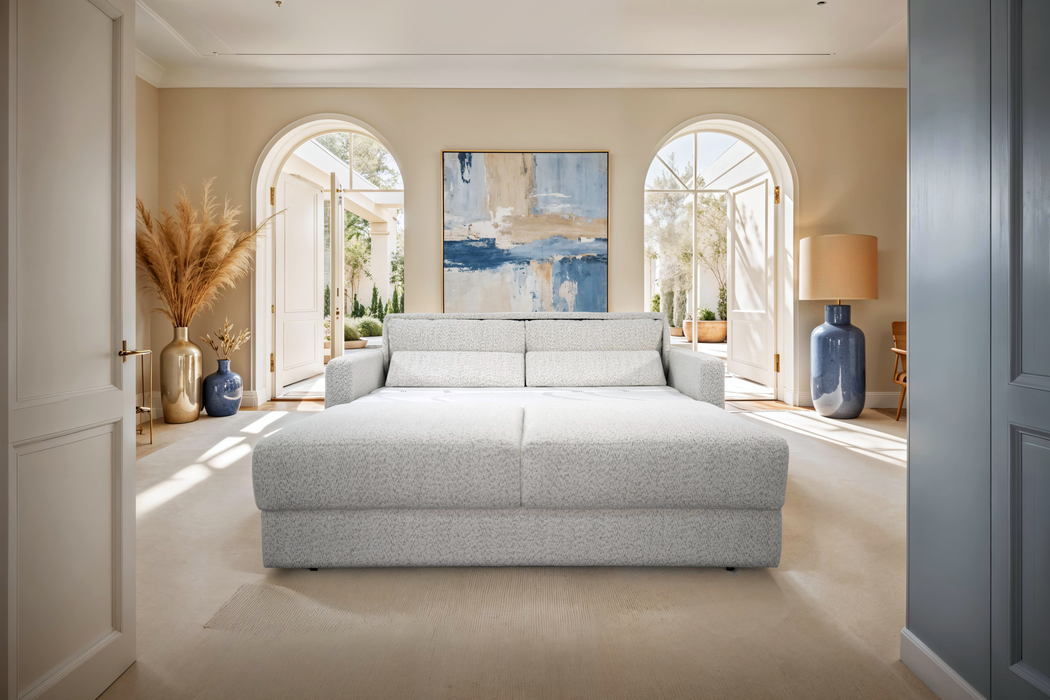 Comfortable Queen sleeper sofa for Sacramento homes and guest rooms