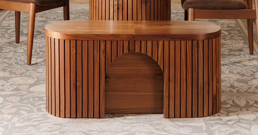 Transformer Table Royal Walnut bench