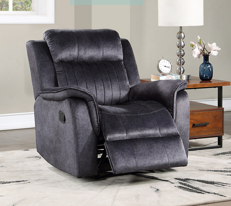 Soft Faux Suede Manual Recliner Sofa with Cupholders | Comfortable & Sturdy - 1080 lbs Capacity