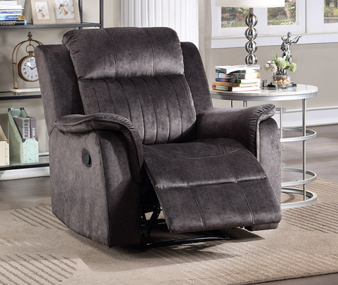 Soft Faux Suede Manual Recliner Sofa with Cupholders | Comfortable & Sturdy - 1080 lbs Capacity