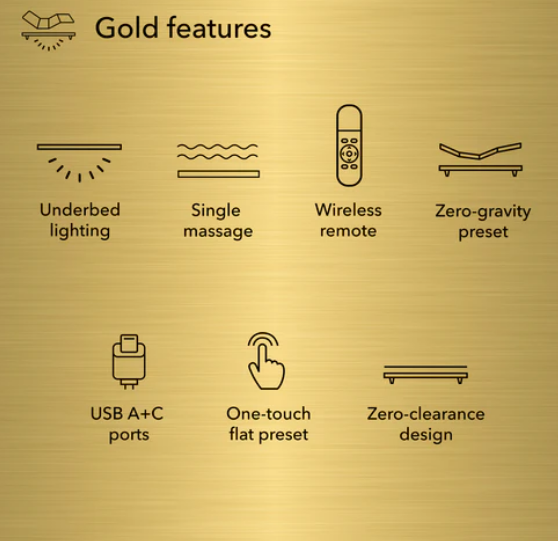 baseLogic™ Gold Adjustable Base
