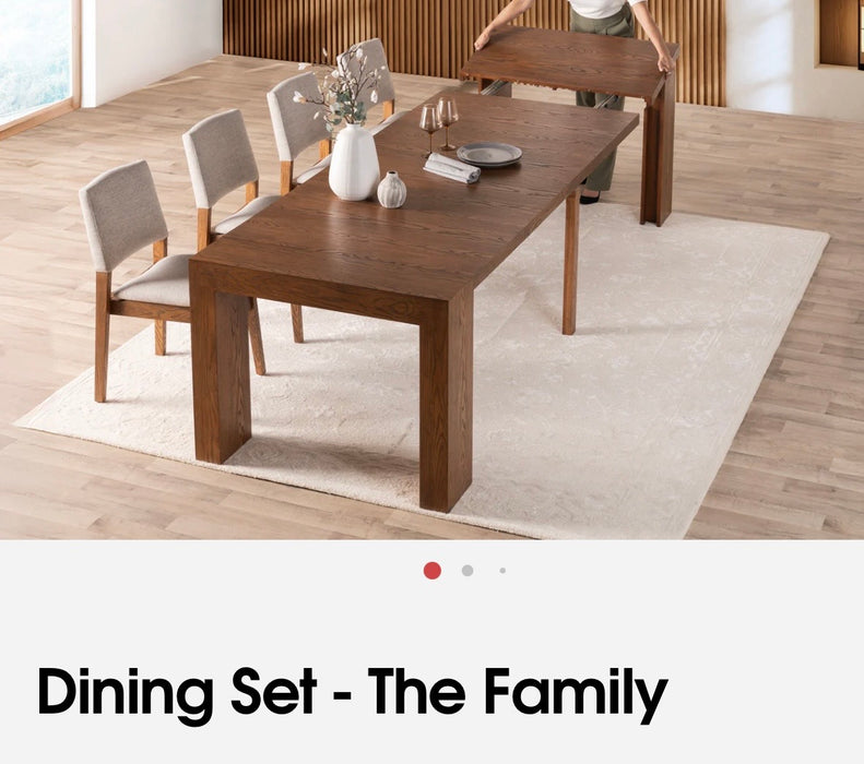 Transformer table the family in American walnut 