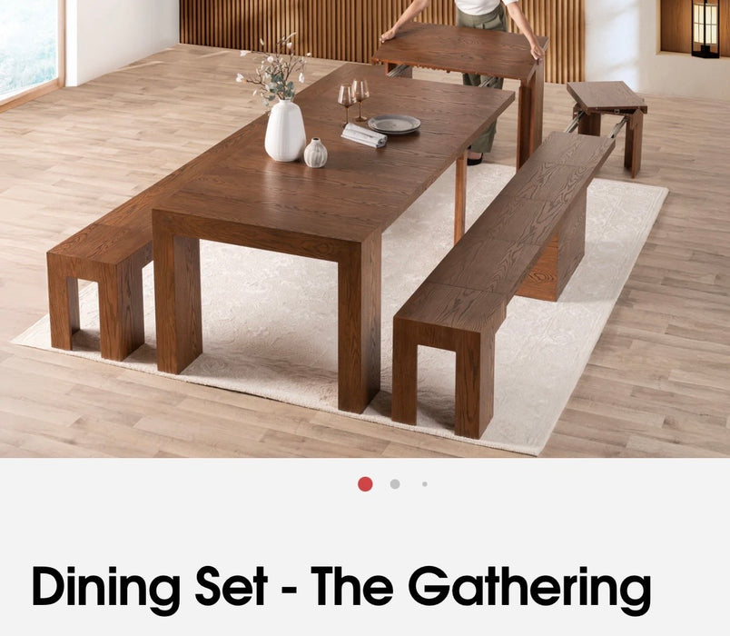 Transformer table the gathering American walnut 