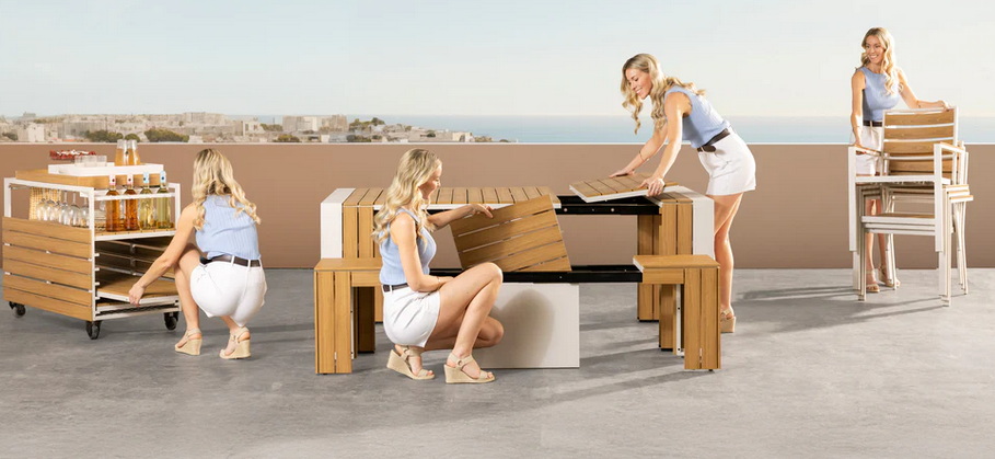 Transformer Outdoor Dining Set– Sacramento Furniture Store, California