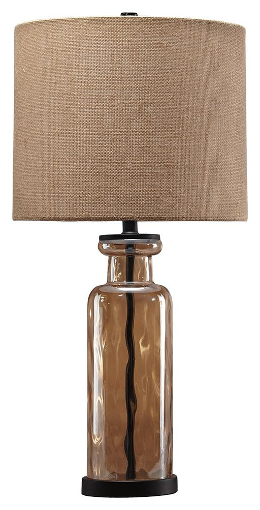 Laurentia - Champagne - Glass Table Lamp Sacramento Furniture Store Furniture store in Sacramento