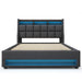 Upholstered Platform Bed With A Hydraulic Storage System, LED And USB Charging (Without Mattress)