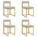 Anastasia - Dining Room Chair Set With Gold Frame