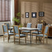 French Country Style Dining Chair With Upholstered Seating And Fluted Legs