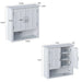 Multi Functional Wall Mounted Cabinet With Adjustable Shelves For Bathroom