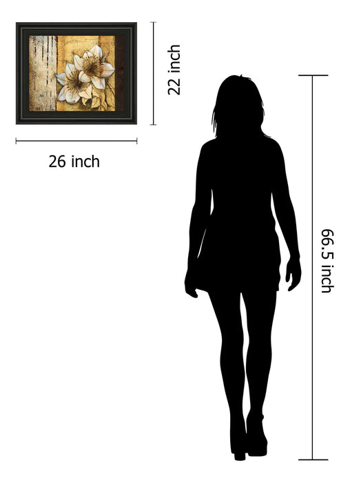 Exotic On Gold I By Patty Q - Framed Print Wall Art - Yellow - Gold