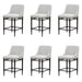 Marvin - Steel Frame Faux Leather Upholstered Counter Height Barstool