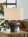 Dolanham - Metal Table Lamp - Distressed Brown