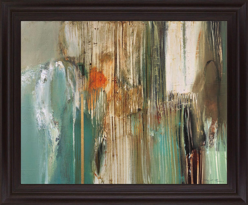 Whispering Teal - 28" x 34" Framed Wall Art