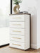 Kendanport - Five Drawer Chest - Brown / White
