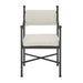 Leni - Outdoor Armchair With Cushions And Powder Coated Aluminum Frame - Moonveil / Warm Gray