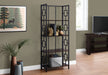 Bookshelf, Bookcase, Etagere, 4 Tier, For Office, Contemporary & Modern - Espresso