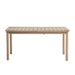 Balmor - 79" Rectangular Extendable Outdoor Dining Table, Seats 6 - Wire-Brushed Natural Eucalyptus