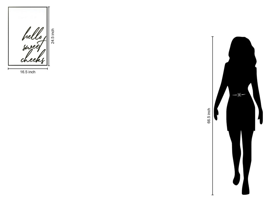 "Charming Greeting" Canvas In Frame - Black / White