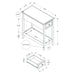 Accent End Table, 2 Tier, Storage Drawer, Transitional - Walnut