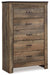 Trinell - Five Drawer Chest - Brown