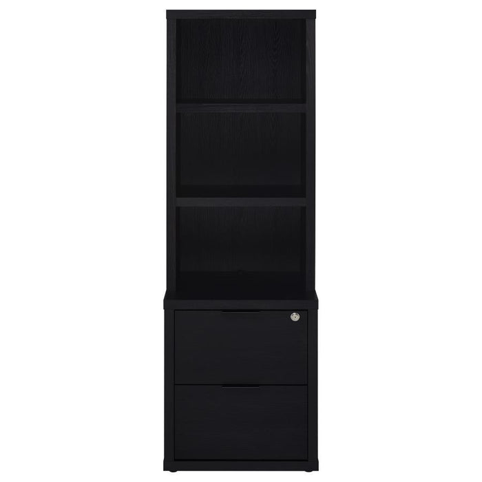 Westpark - 3-Shelf Bookcase USB And Lockable Drawer