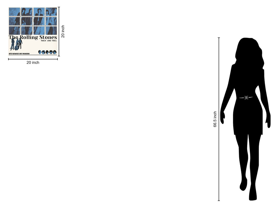 Blue Grid Legends - 20" x 20" Framed Wall Art