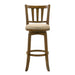 Wren - Modern Farmhouse Swivel Wood Bar Height Kitchen Bar Stool