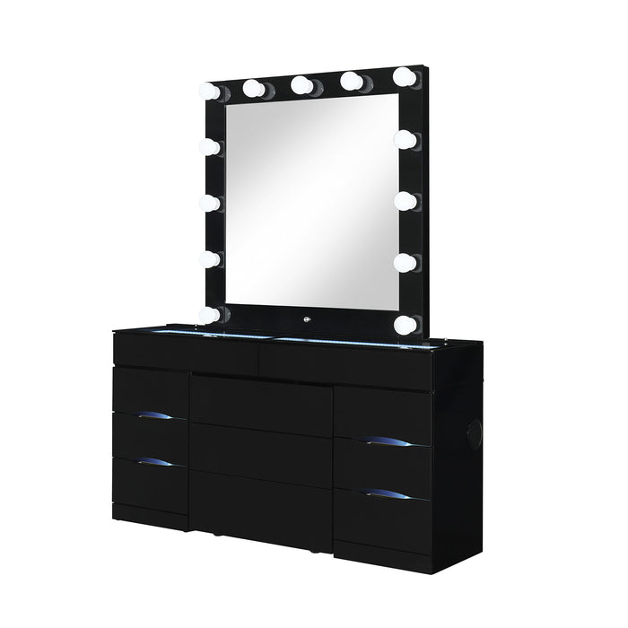 Elisa - Vanity Set With Stool And LED Bulbs