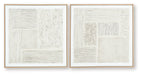 Andorfield - Wall Art Set (Set of 2) - Beige / Black / White