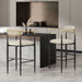 Upholstered Bar Stools With Backs For Kitchen Island (Set of 2)
