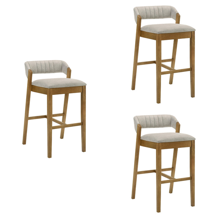 Landyn - 26" Amber Glow Counter Height Rubberwood Barstool