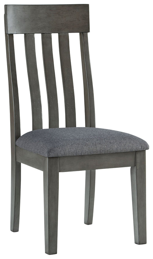 Hallanden - Black / Gray - Dining Uph Side Chair (Set of 2) Sacramento Furniture Store Furniture store in Sacramento