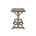 Bar Height Trestle Table - Brown - Solid Wood
