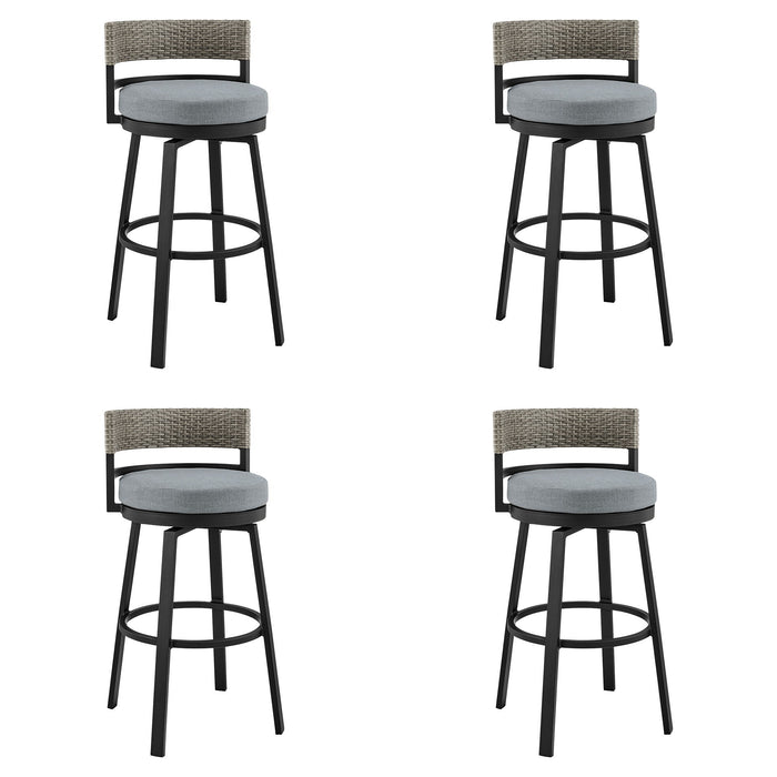 Encinitas - Outdoor Patio Counter Height Swivel Bar Stool Set