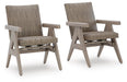 Cliff Trails - Rocking Arm Chair (Set of 2) - Beige