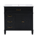Bathroom Vanity With Sink, 2 Doors 2 Drawers, Freestanding Design