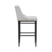 Marvin - Steel Frame Faux Leather Upholstered Bar Height Barstool
