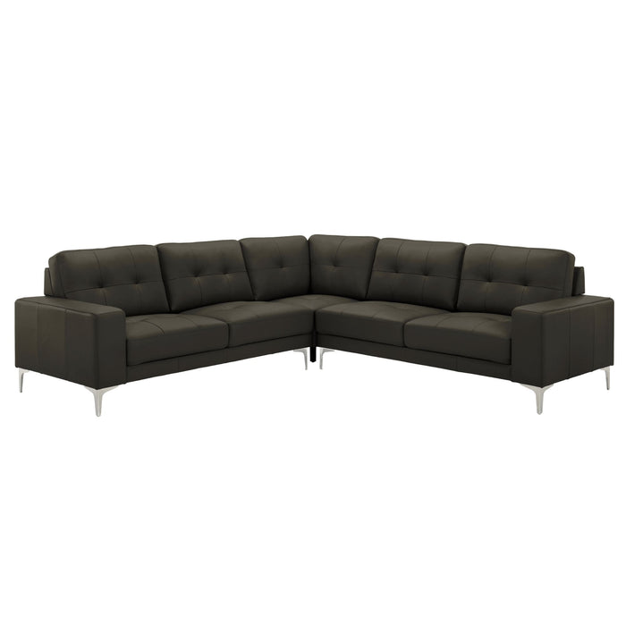 Pimentel Leather Sectional Sofa - Thumbnail 2
