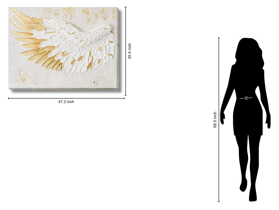 Gilded Uplift - 35" x 47" Framed Wall Art