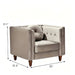 Chesterfield Accent Tufted Square Arm Side Chair