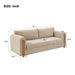 Modern 3 Seater Upholstered Couch Sofa For Living Room