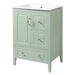 Retro Bathroom Vanity With Sink, Soft Closing Cabinet & Drawers