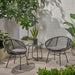 Cordella - Outdoor Woven Wicker Chairs With Cushions, (Set of 2)