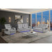 Isolde - Power Reclining Sofa, LED Lighting - Gray