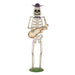 Halloween Skeleton Guitar Yard Decoration For Outdoor Porch - Ivory White
